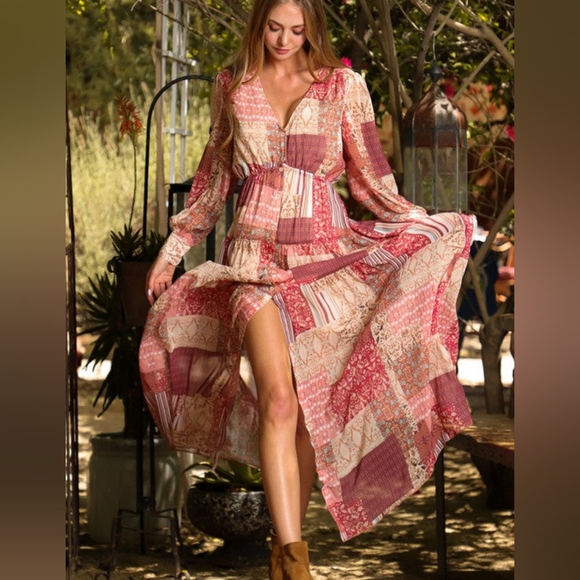 Long bohemian dress - Picture 1 of 10